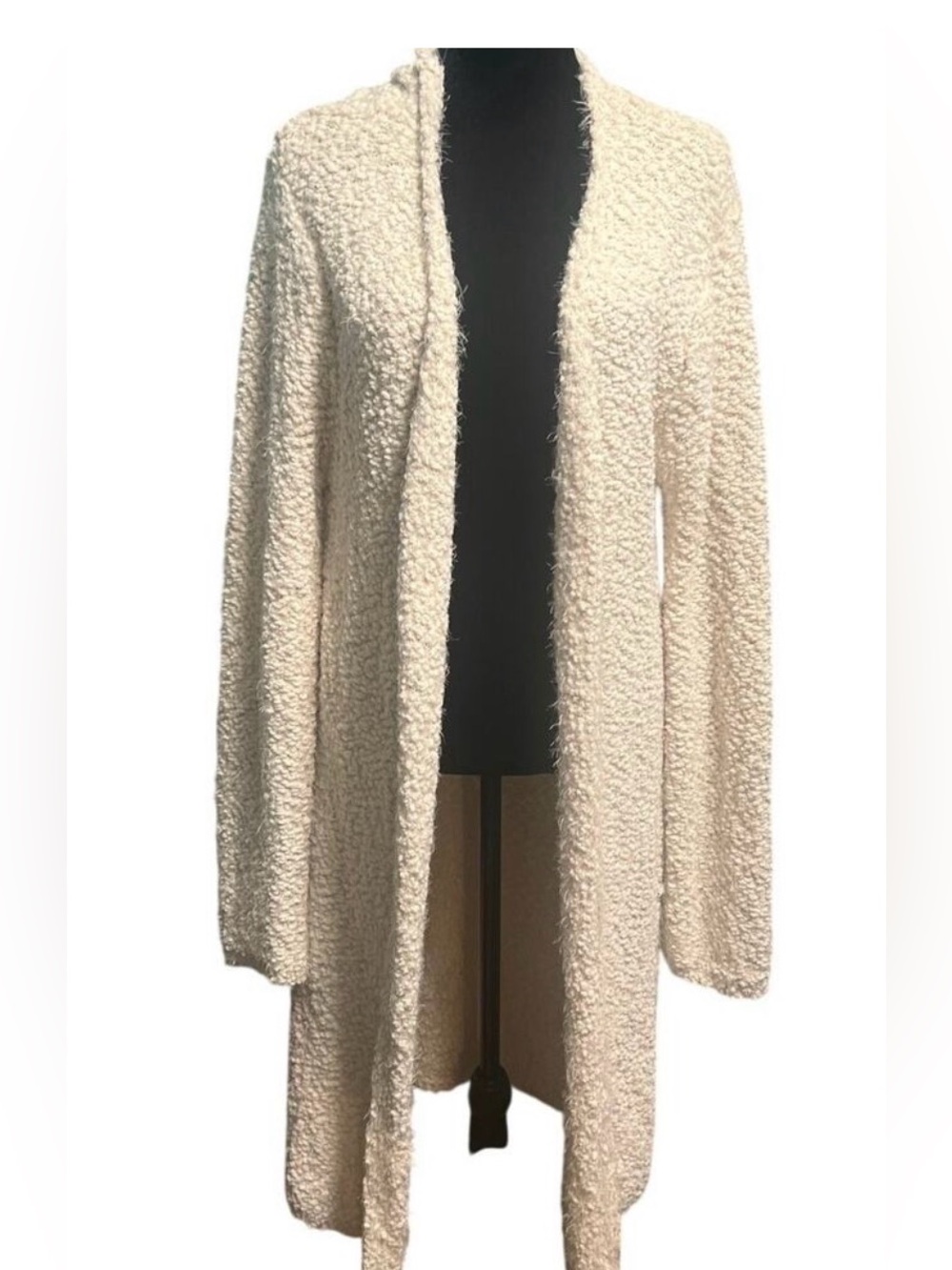 POL NWOT Chuny Knit Ivory Maxi Cardigan 3XL